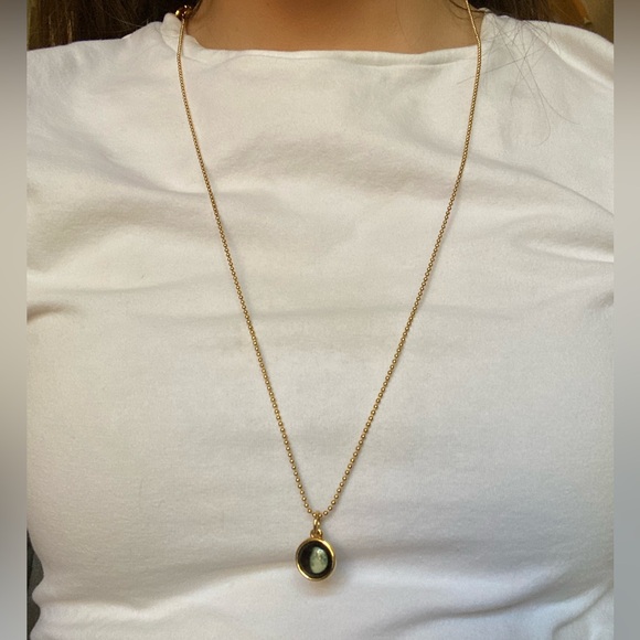 Moon Glow Mini Gold Simplicity Necklace & Bead Chain - Picture 7 of 8